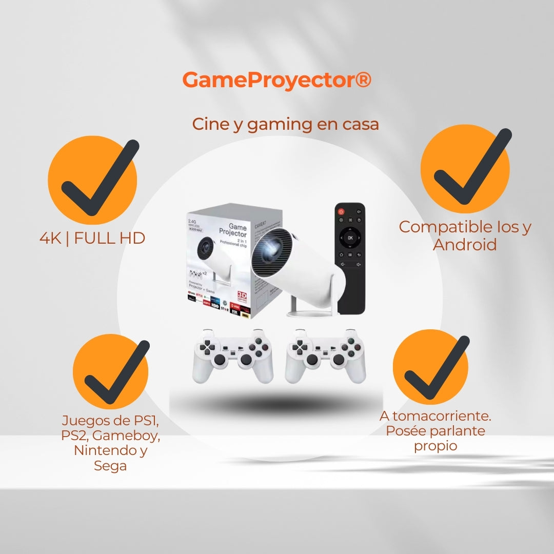 GameProyector® - Cine y gaming en casa | +20.000 JUEGOS 4K